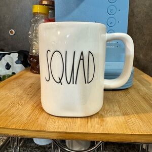 Rae Dunn Ceramic Mug with Black Text